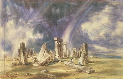 巨石阵，1835年 作者 约翰·康斯特勃