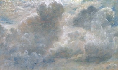 积云研究，1822年（纸上涂油） 作者 约翰·康斯特勃
