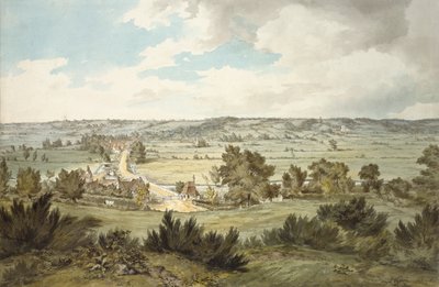 从Dedham附近看到的Stour山谷和Stratford St Mary，约1800年 作者 约翰·康斯特勃