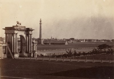 [从加尔各答政府大楼看乔林河]，1858-61。 作者 约翰·康斯坦丁·斯坦利