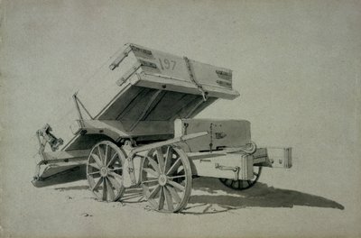 承包商小费旅行车，19世纪30年代（笔和墨水在纸上洗） 作者 约翰·库克·伯恩