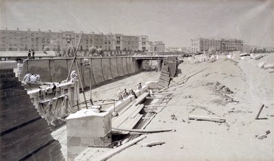 汉普斯特德路桥，从卡姆登一侧，1836年8月11日（笔和墨水在纸上洗） 作者 约翰·库克·伯恩