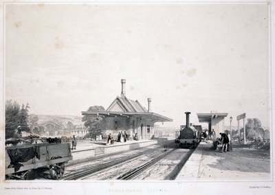 Pangbourne站，1846年 作者 约翰·库克·伯恩