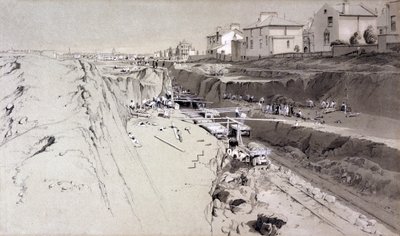 公园村，1836年8月26日（笔和墨水在纸上洗） 作者 约翰·库克·伯恩