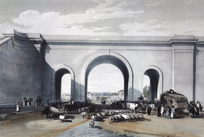 在Chippenham，威尔特郡的铁路桥，1846年 作者 约翰·库克·伯恩