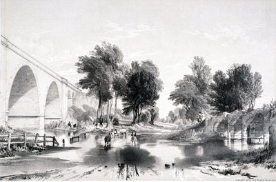 1839年，在Blythe河，伦敦和伯明翰铁路上的高架桥 作者 约翰·库克·伯恩