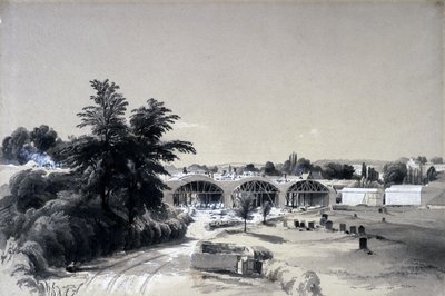 威斯顿，北安普敦郡，1837年7月6日（笔和墨水在纸上洗） 作者 约翰·库克·伯恩