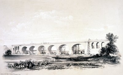 沃尔弗顿高架桥，1837年8月 作者 约翰·库克·伯恩