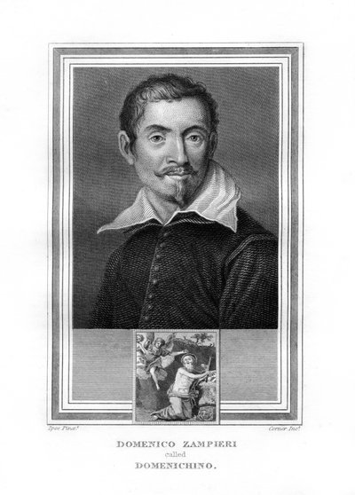 多米尼奇诺（Domenichino），意大利巴洛克时期的画家，1825年。 作者 约翰·科纳