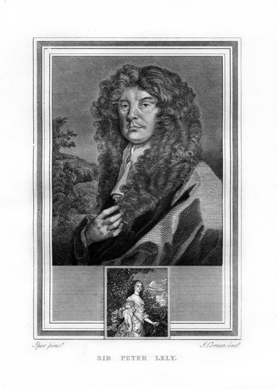 彼得·莱利爵士（Sir Peter Lely），出生于荷兰的英国巴洛克时期的画家，1825年。 作者 约翰·科纳