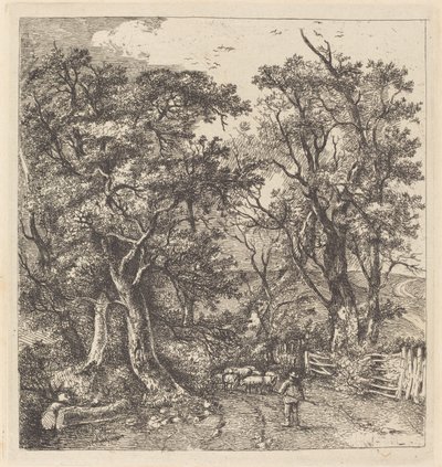 路面场景，Hethersett 作者 约翰·克罗姆