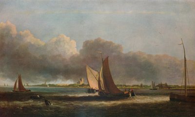在马斯（Maas）上观看，c1799 作者 约翰·克罗姆