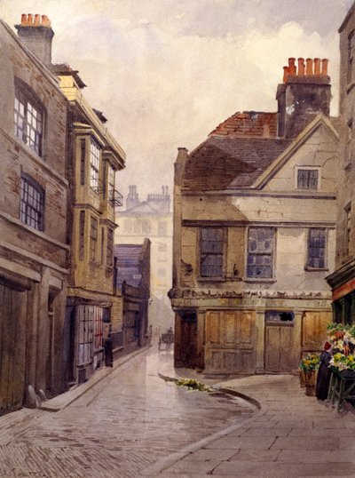 伦敦Bartholomew Close, 1889年 作者 约翰·克劳瑟