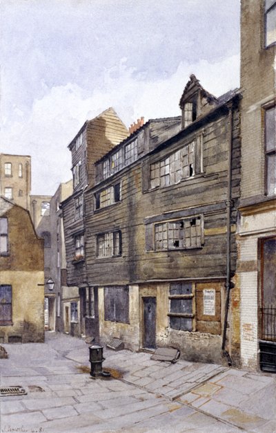 伦敦Chancery Lane的刑事法庭，1881年 作者 约翰·克劳瑟