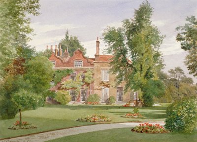 伦敦兰贝斯Brixton Hill的Raleigh之家的侧视图，1887年 作者 约翰·克劳瑟