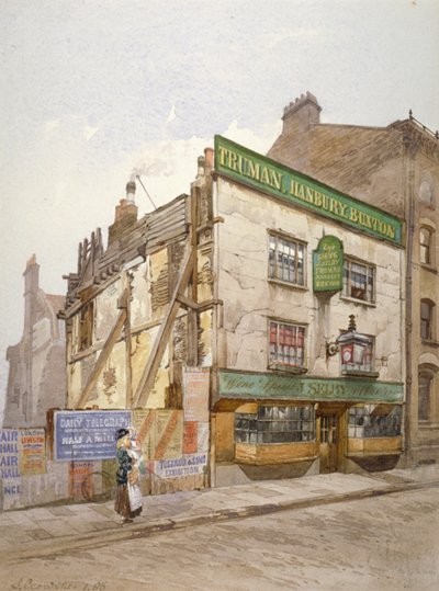 筛子公馆，教堂街，Minories，伦敦，1886年 作者 约翰·克劳瑟