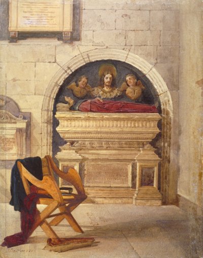 John Yonge博士之墓，伦敦Chancery Lane的Rolls Chapel，1880年。 作者 约翰·克劳瑟