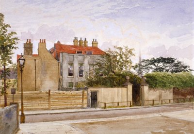 伦敦兰贝斯的Turret House景观，1880年。   作者 约翰·克劳瑟