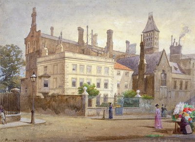 伦敦切尔西国王路惠特兰斯大厦景观，1890年 作者 约翰·克劳瑟