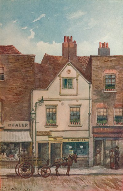 Cheyne Walk 72号景观，切尔西，伦敦，1883年 作者 约翰·克劳瑟