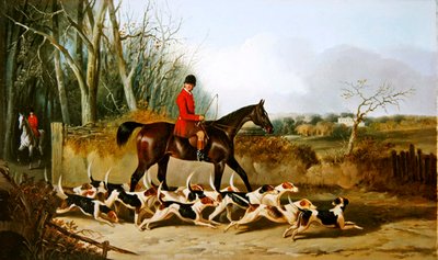 Crocteth Harriers，Stanfield的背面（布面油画）。 作者 约翰·达比