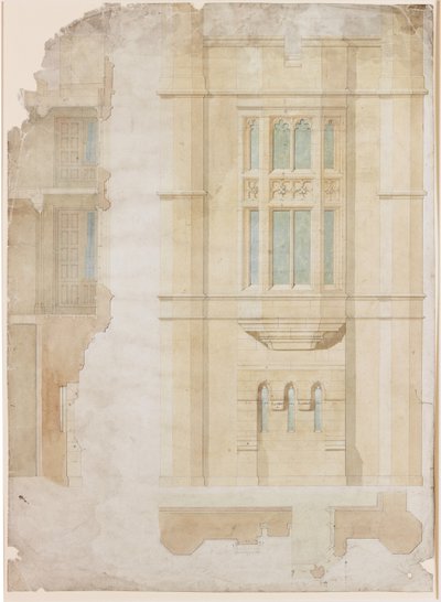 Oriel Window，Holme Eden（墨水）的设计 作者 约翰·多布森