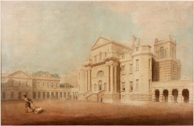 Seaton Delaval Hall（笔，墨水，铅笔和纸上的wc） 作者 约翰·多布森