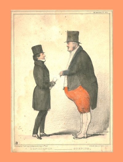 不足。 -盈余，1836年。 作者 约翰·道尔
