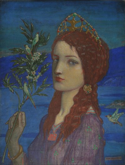 特里拉的使者，1910年（画布上的蛋彩画） 作者 约翰邓肯