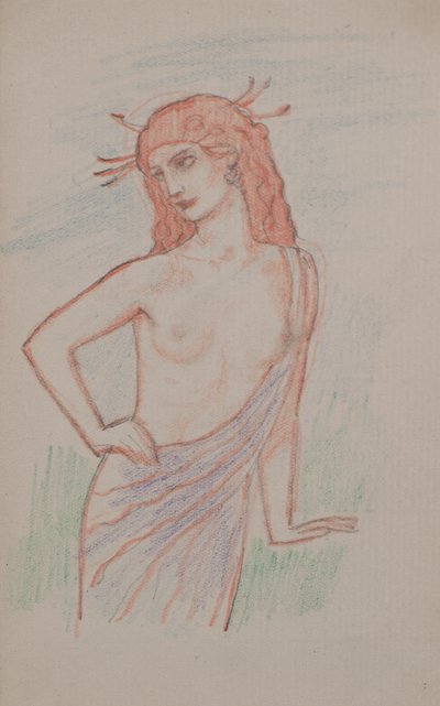 无题[女性形象]（铅笔 作者 John Duncan
