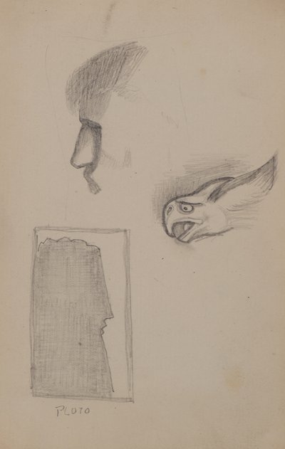 Untitled [Pencil sketches] (pencil) 作者 约翰邓肯