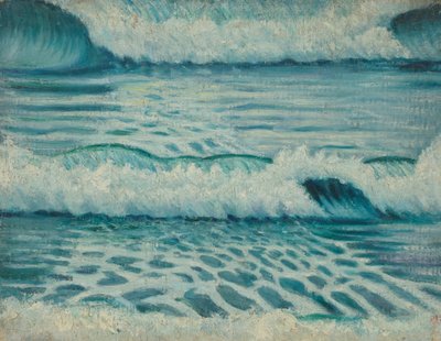 海景，19 世纪晚期 - 20 世纪中期（布面油画） 作者 约翰·埃弗里特