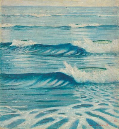 海景，19 世纪晚期 - 20 世纪中期（布面油画） 作者 约翰·埃弗里特