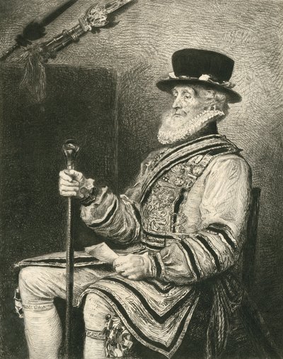 卫兵的Yeoman 作者 John Everett Millais
