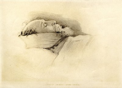 狄更斯，他死后的那一天，1870年 作者 约翰·埃弗里特·米莱斯