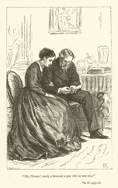 Phineas Finn的例证安东尼Trollope 作者 约翰·埃弗里特·米莱斯