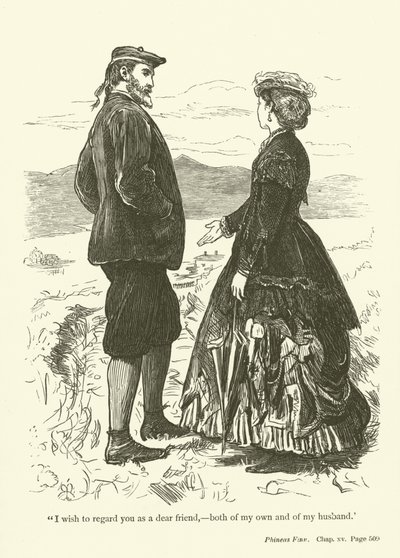 Phineas Finn的例证安东尼Trollope 作者 约翰·埃弗里特·米莱斯