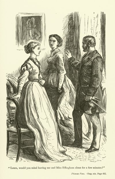 Phineas Finn的例证安东尼Trollope 作者 约翰·埃弗里特·米莱斯