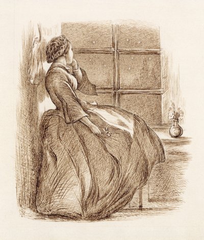失落的爱，c.1859（笔墨） 作者 约翰·埃弗里特·米莱斯