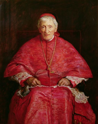 红衣主教纽曼的肖像（1801-90） 作者 John Everett Millais
