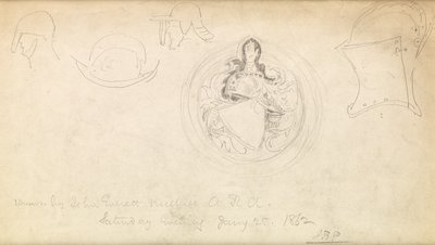 徽章素描，1862年 作者 约翰·埃弗里特·米莱斯