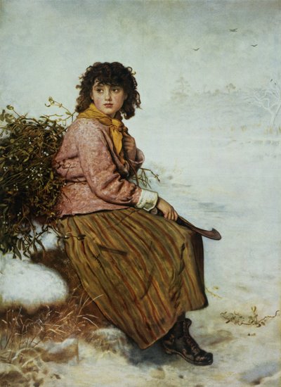 槲寄生采集者，1894年 作者 约翰·埃弗里特·米莱斯