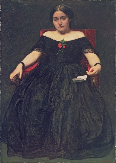 徘徊的思绪，约 1855 年（布面油画） 作者 约翰·埃弗里特·米莱斯