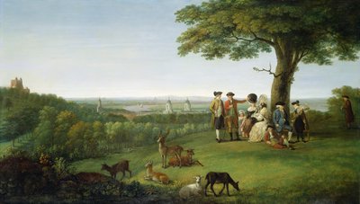 一座树山，格林威治，与伦敦在距离，1779年 作者 John Feary
