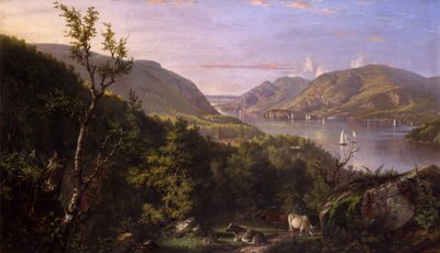 从西点的高地的看法，1862年 作者 约翰弗格森堰