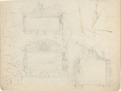 纪念碑的设计[直面和背面] 作者 约翰·弗拉克斯曼