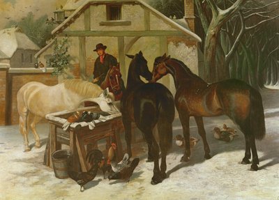 在冬天的水槽 作者 John Frederick Herring Senior