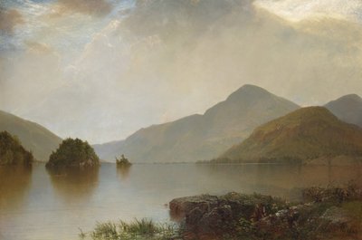 乔治湖，1869年。 作者 John Frederick Kensett