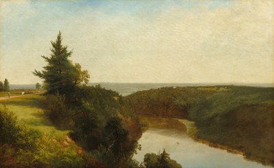 莫里斯山附近的吉尼斯河上的景色，1857年。 作者 约翰·弗雷德里克·肯塞特