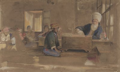 阿拉伯学校，1841-51年。 作者 约翰·弗雷德里克·刘易斯